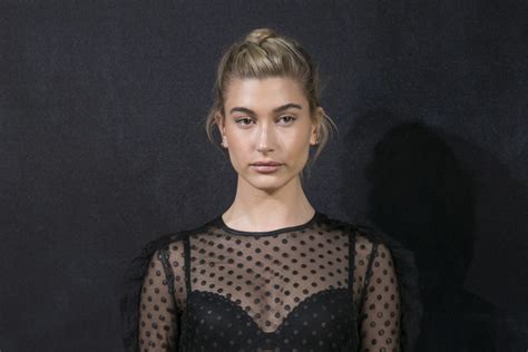 hailey baldwin nudes|Hailey Baldwin Rocks Nude Bra & Underwear In Sexy Photos.